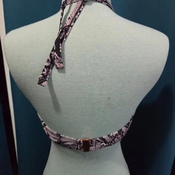 Serpent Siren Halter Bikini Top - Size 14 - Picture 3 of 8